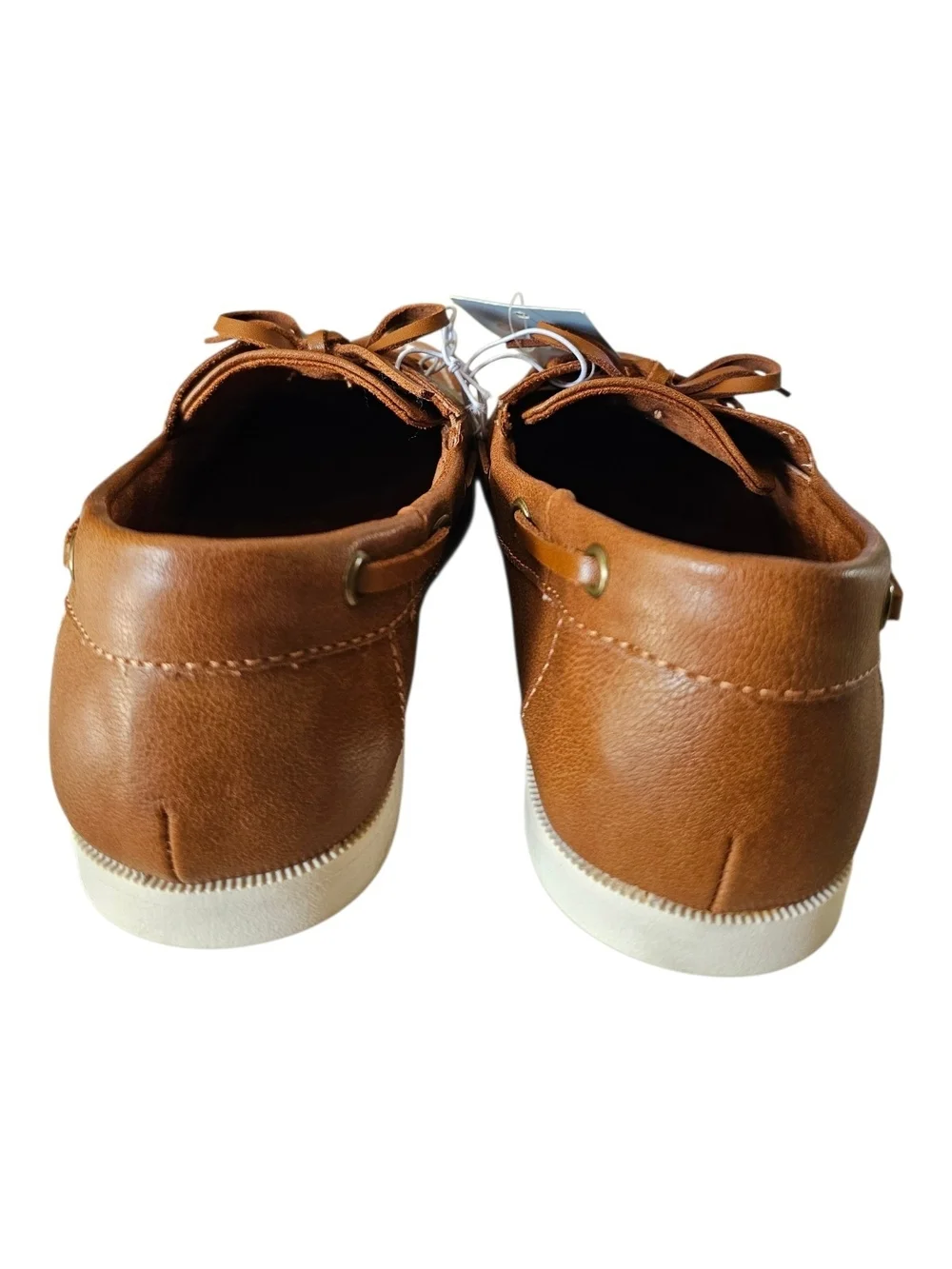 Cat & Jack Brown Faux-Leather Moccasin Boat Shoes for Kids